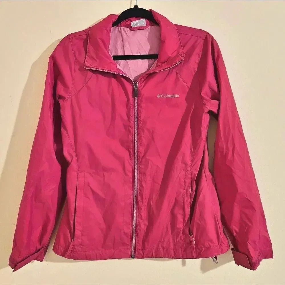 Columbia Women's Hot Pink Full-Zip Shell Jacket